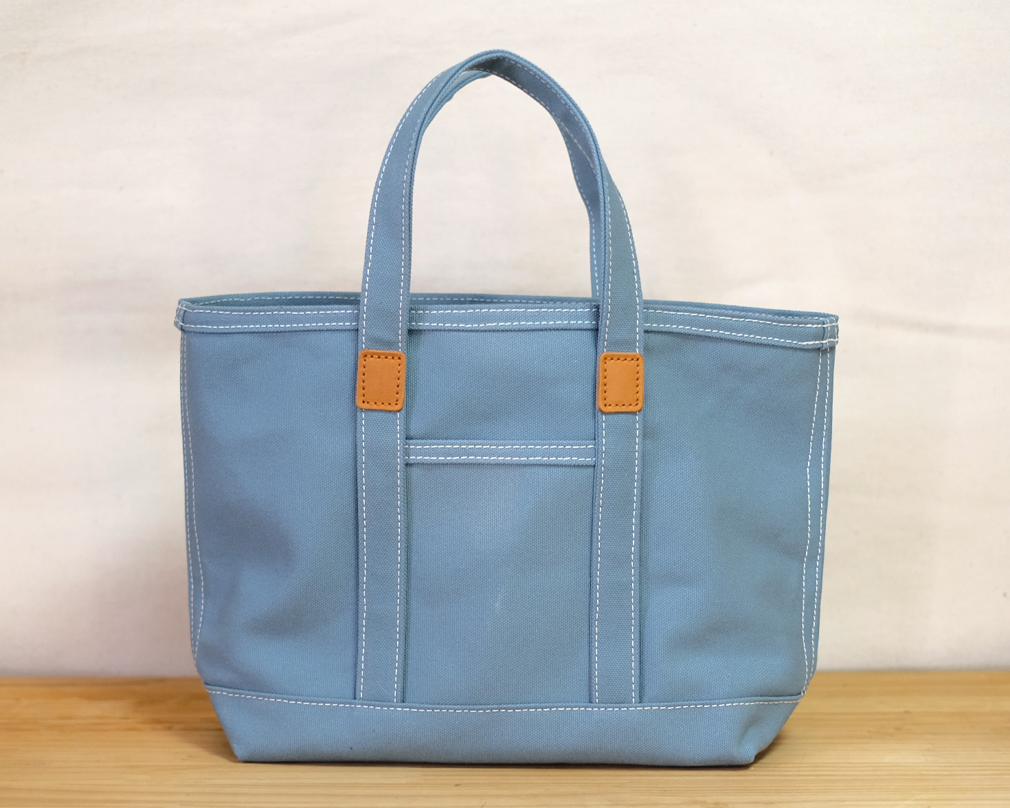 革と帆布のトートバッグ ブルーグレー（販売終了） | affetto