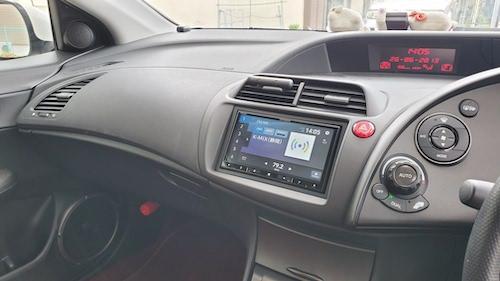 シビックタイプRユーロ(FN2)市販ナビ他取り付け | 見た目を変えずに音