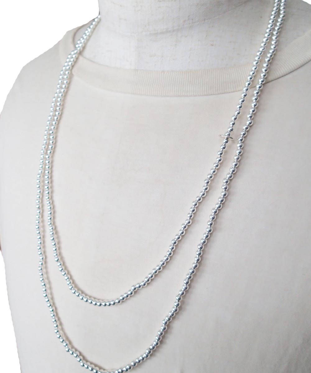 STERLING SILVER ROUND LONG NECKLACE (シルバー925 ラウンドロング