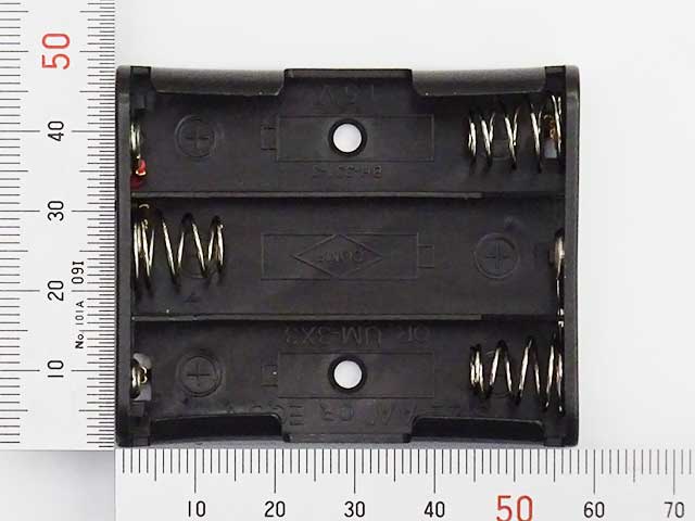 電池ボックス 単3×3本 リード線: ケース・ネジ・固定具 秋月電子通商