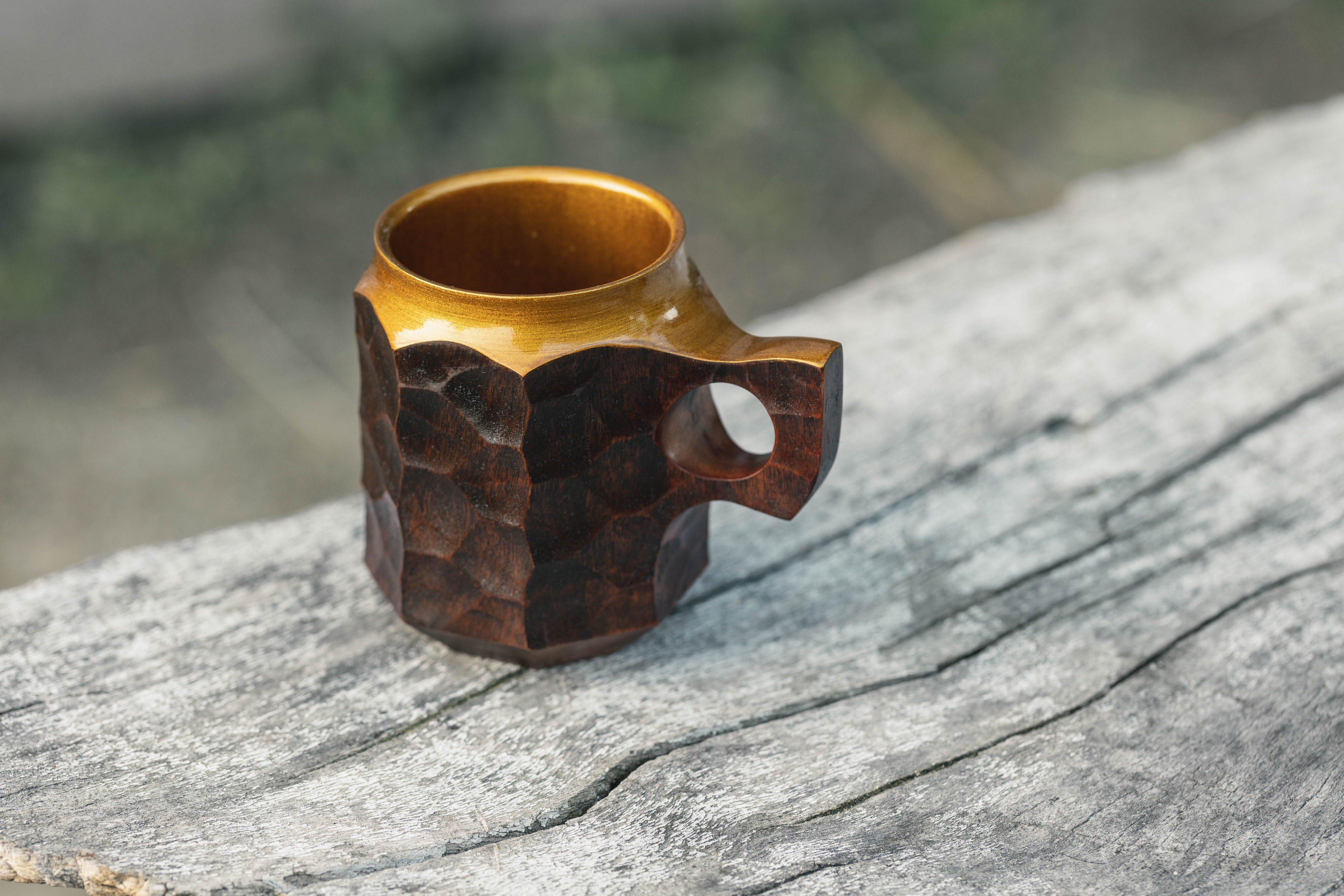 アキヒロウッドワークス ブルーボトルコーヒーコラボ 白漆ジンカップL