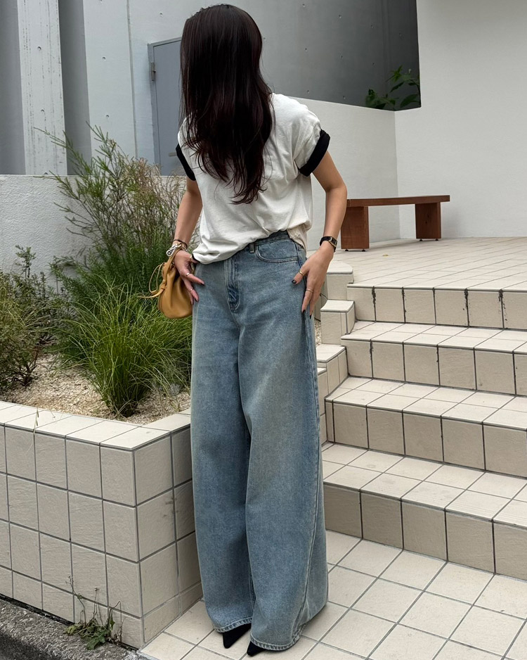 バギートップデニムパンツ | AKTE