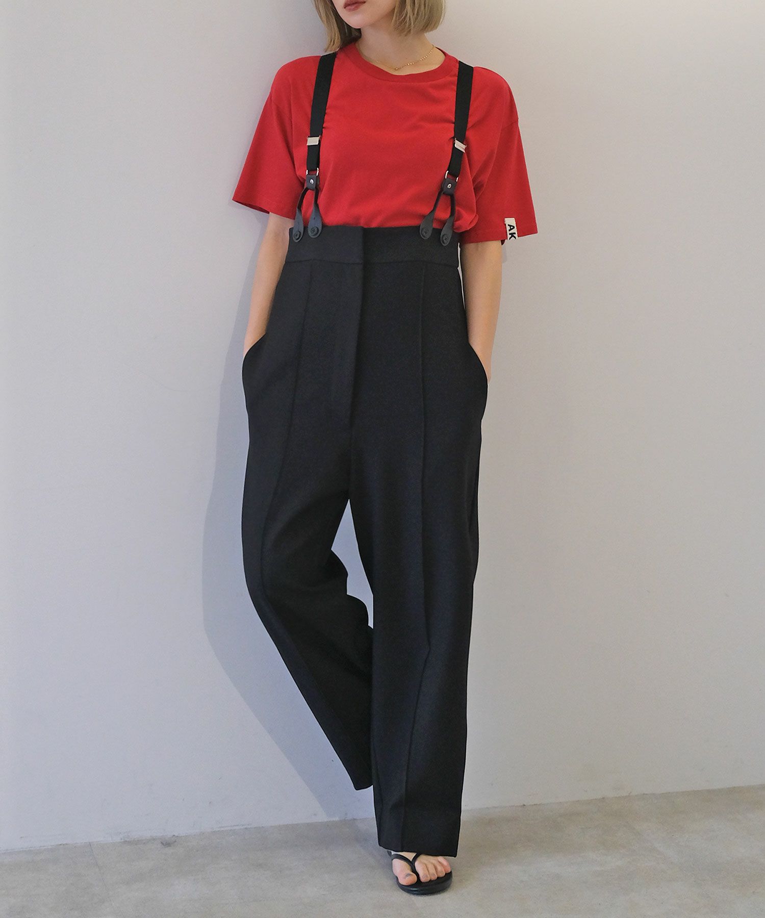 ストラップワイドパンツ | AKTE