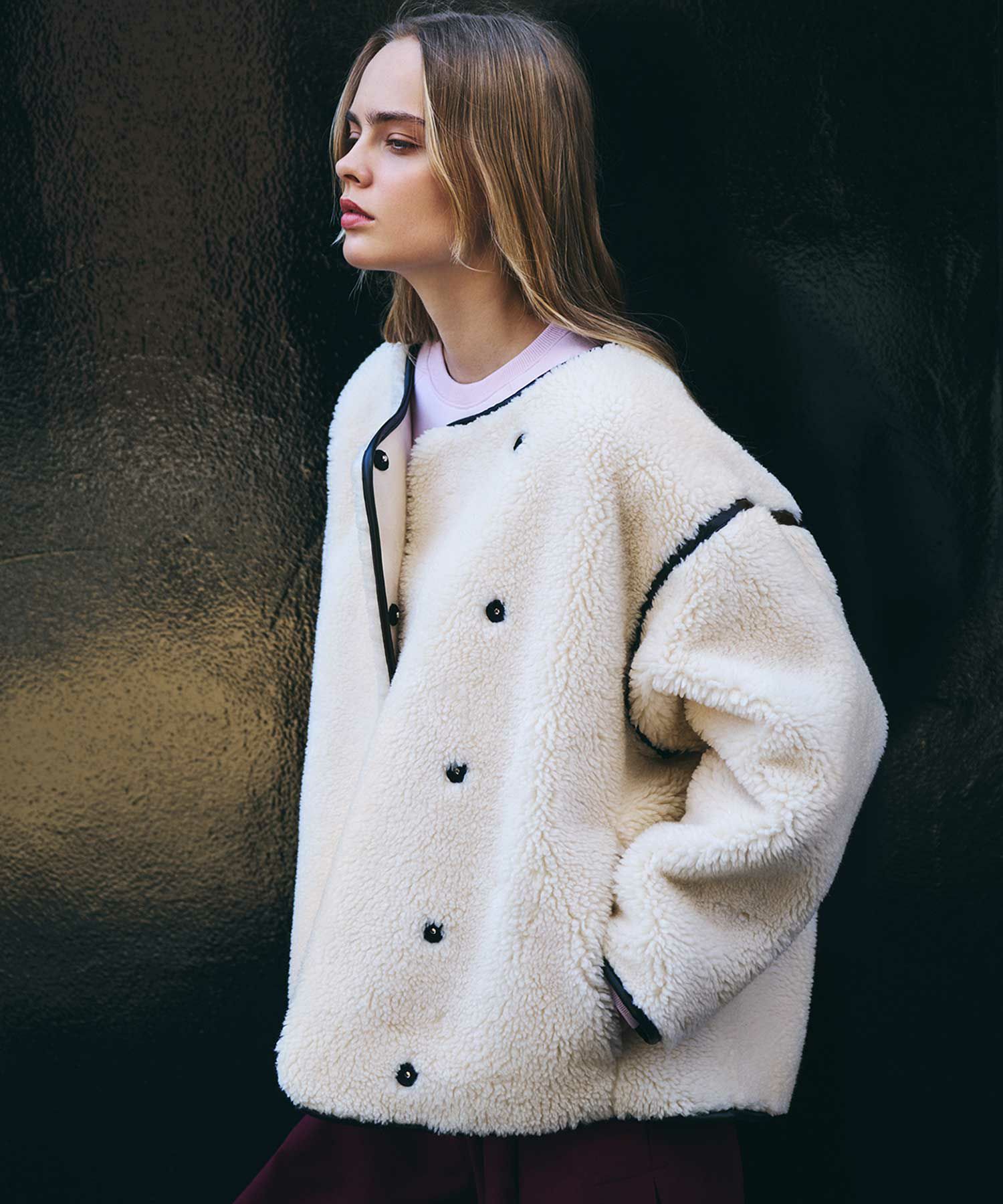 ボアミドルブルゾン | AKTE