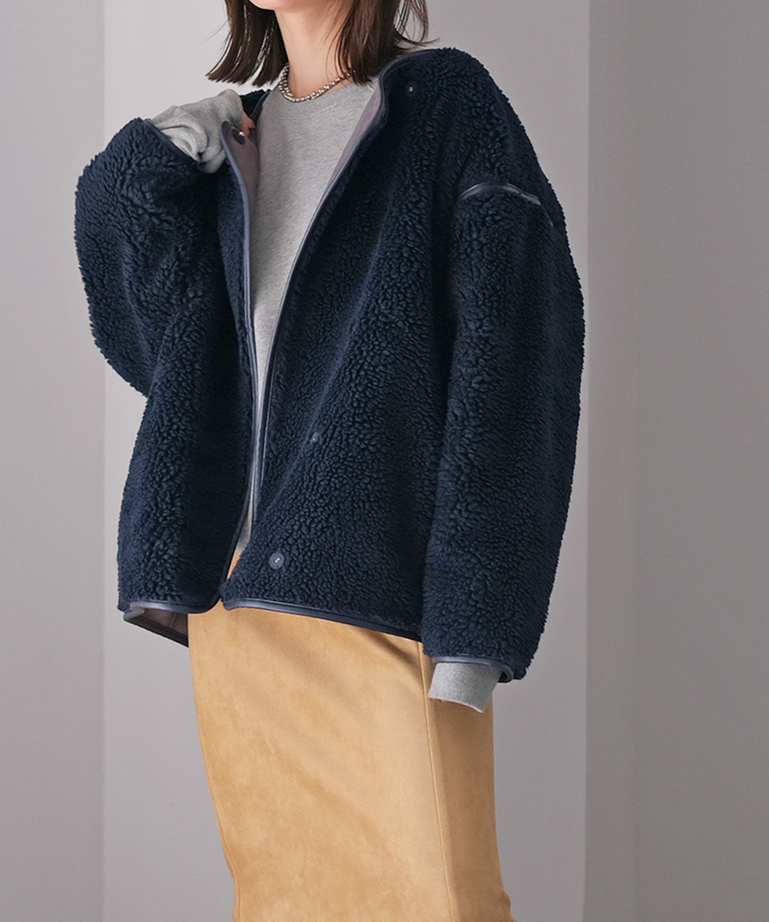 ボアミドルブルゾン | AKTE