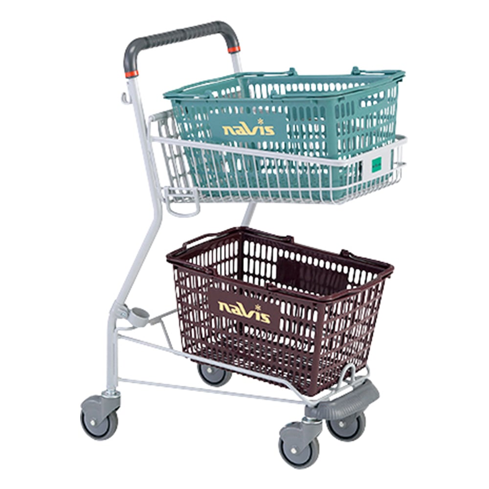 7-7514-01 バスケットカート（ストッパー付き） 小型 ST 【AXEL】 アズワン