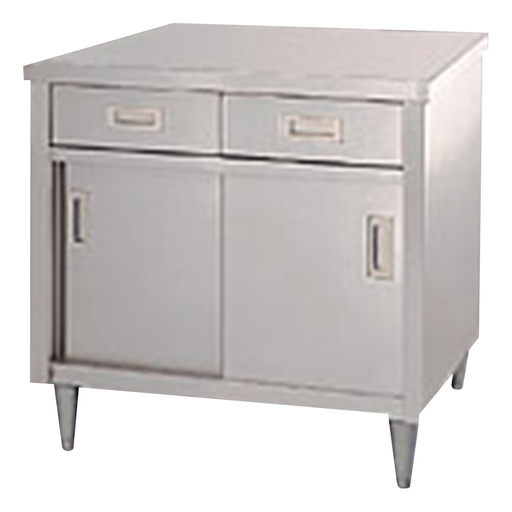 3-4023-02 ステンレス作業台（SUS430・引出付） 900×600×800mm ED-9060