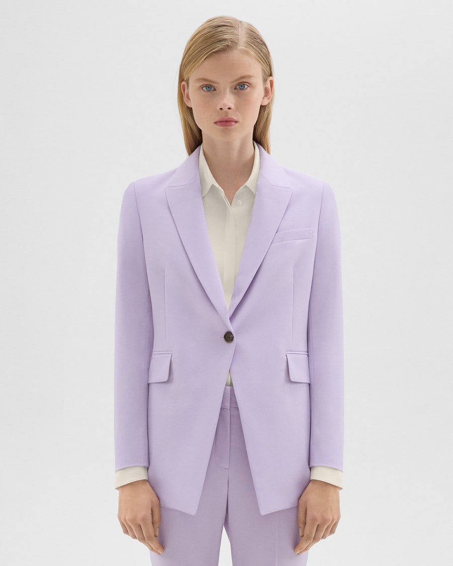 Etiennette Blazer in Good Wool | Women's Power Jacket | Theory