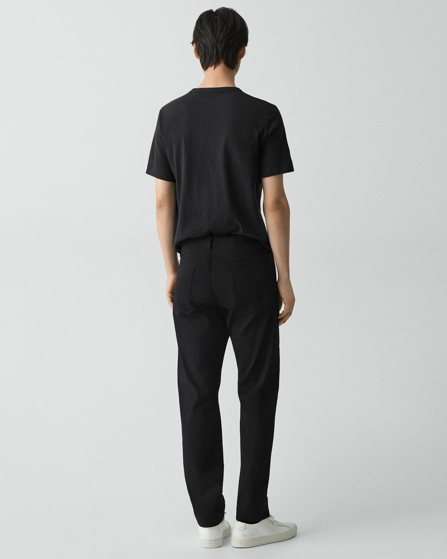 Raffi 5-Pocket Pant in Neoteric Twill in Black | Men's Slim Casual