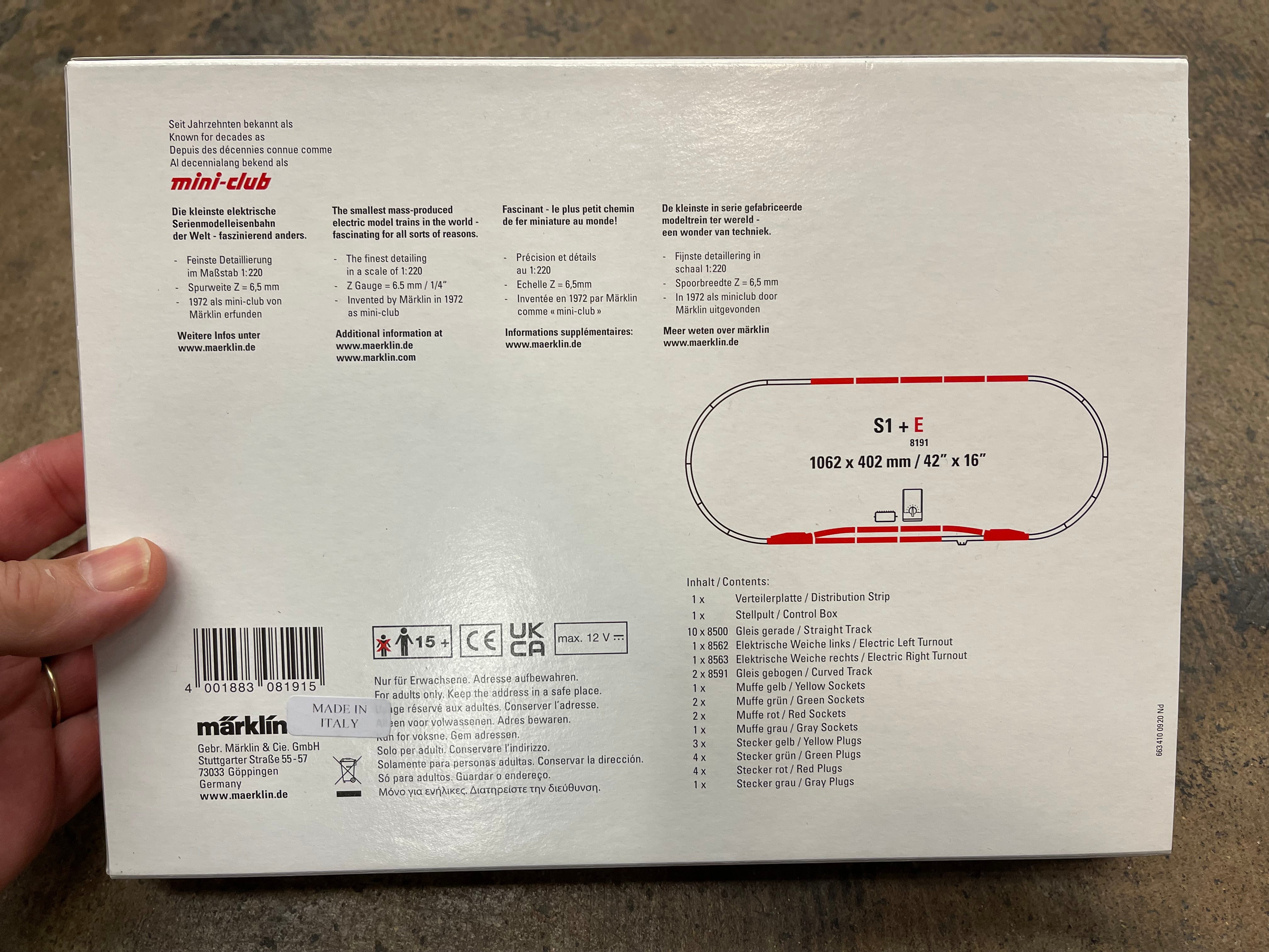 Marklin 8191 E Extension set with electric turnouts – Ajckids