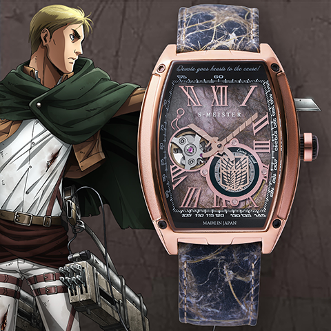 TVアニメ『進撃の巨人』和紙を使用した日本製機械式時計がGARRACKから