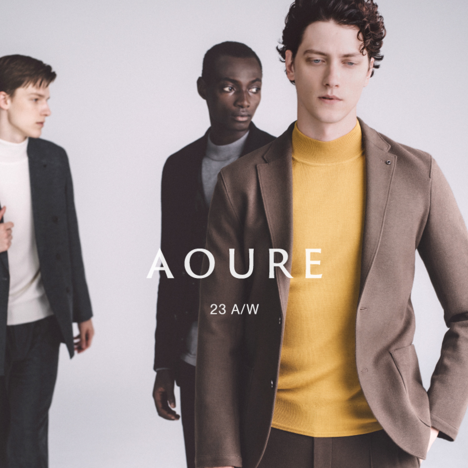 試着のみ アウール AOURE フランネル 秋冬 ジャケット ライトグレー L