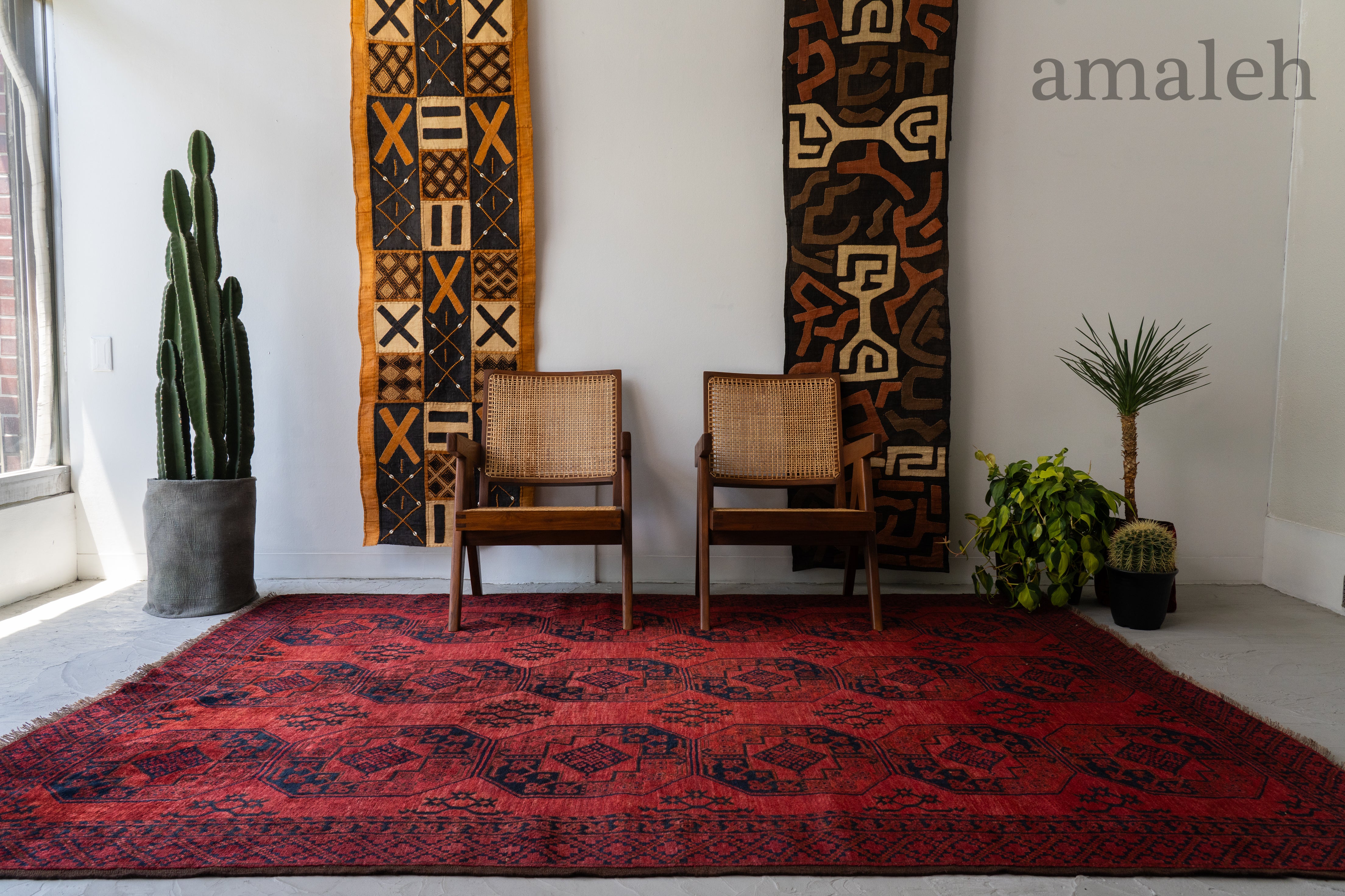 キリン◎】超大判！ トライバルラグ ヴィンテージラグ 訳あり特価