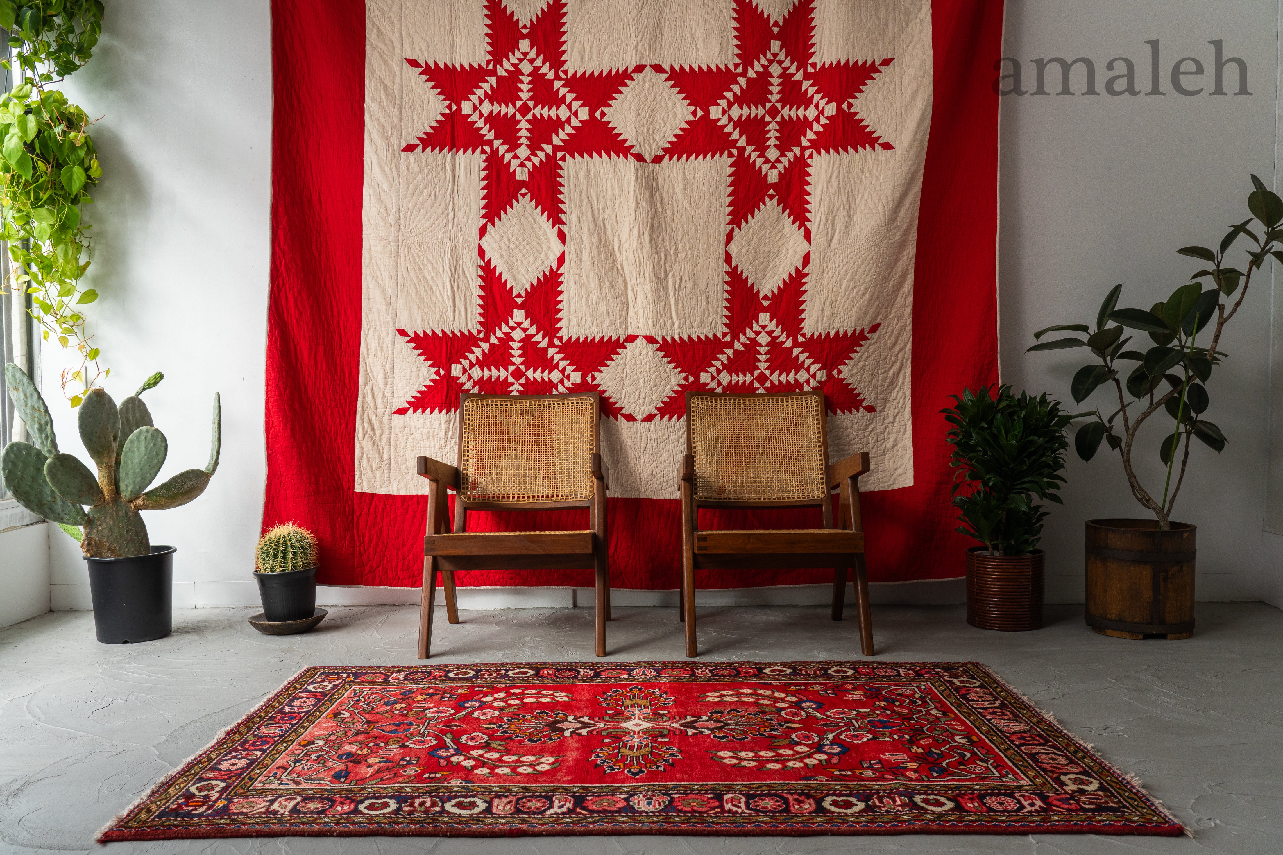 90s】超大判! L297cm モロッコ製 ヴィンテージラグ トライバルラグ 90s