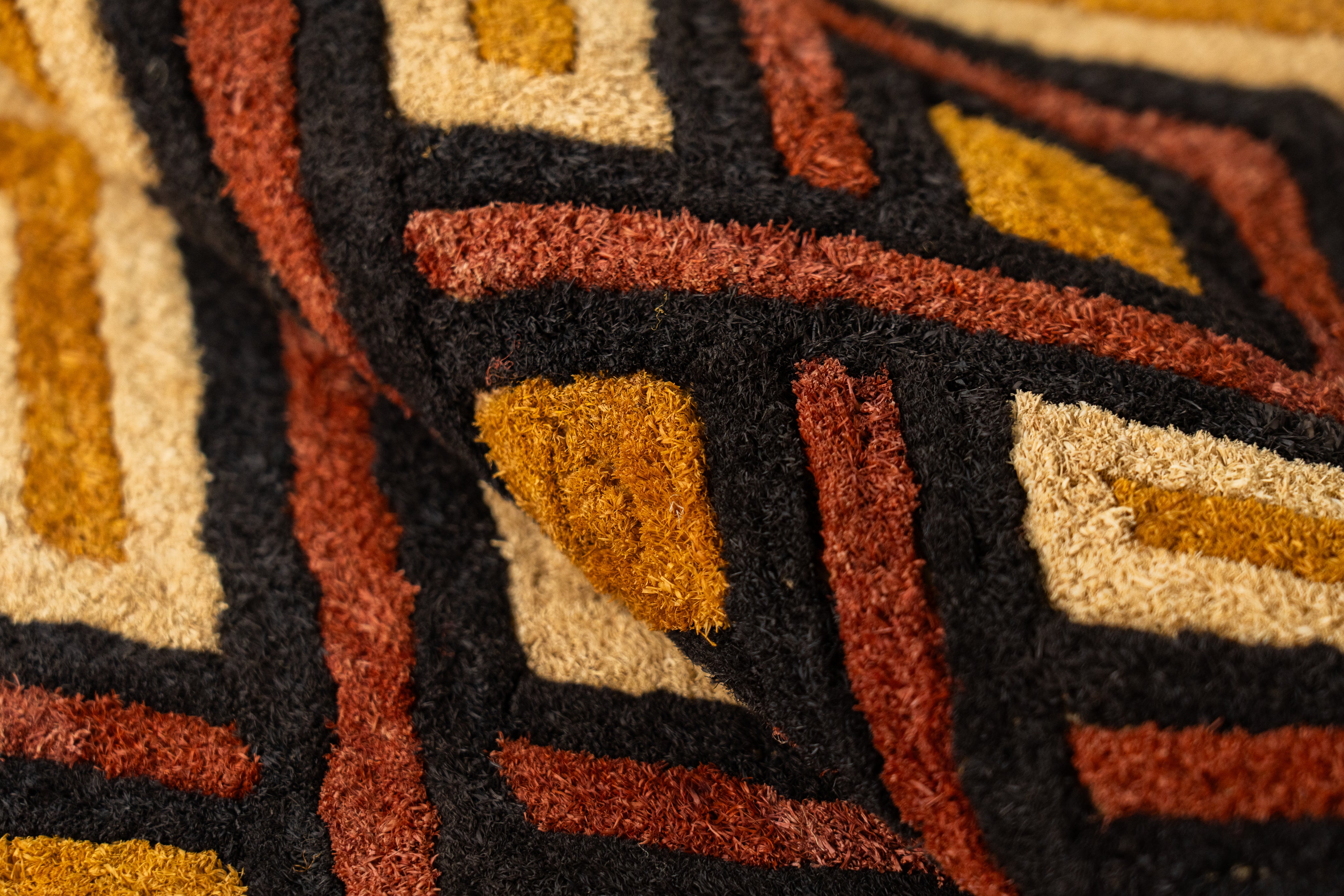 クバ王国伝統のクバクロス-KUBA TEXTILES】クバ布-草ビロード