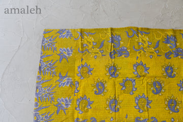 インドの手刺繍ヴィンテージカンタキルト・ラリーキルト-QUILT