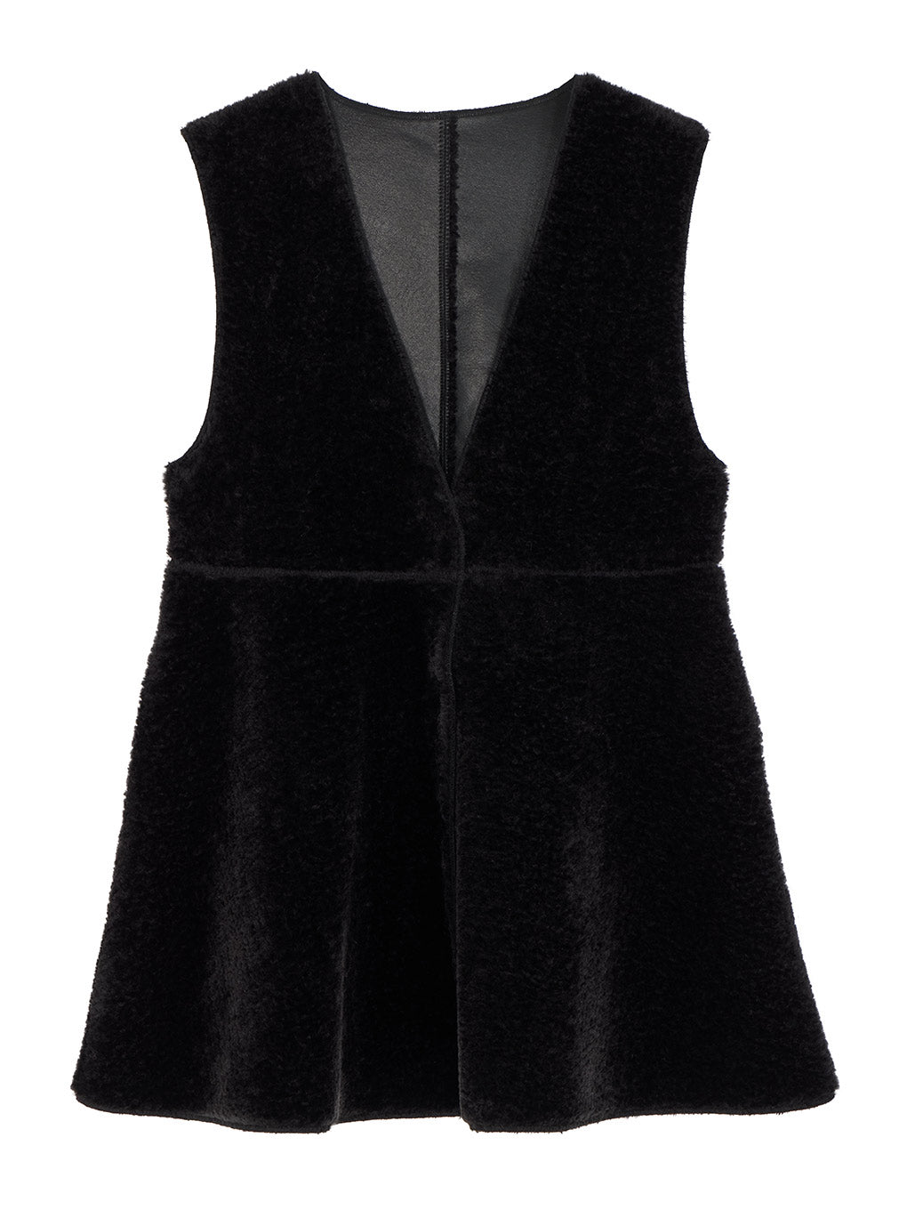 BOA V NECK REVERSIBLE PEPLUM VEST