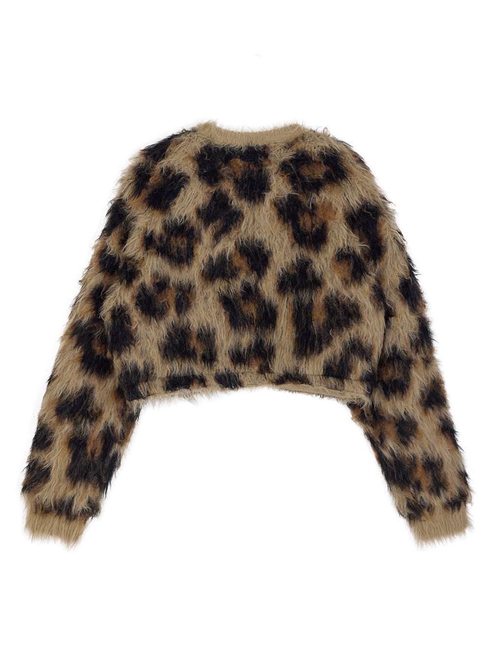 ANIMAL SHAGGY KNIT CARDIGAN