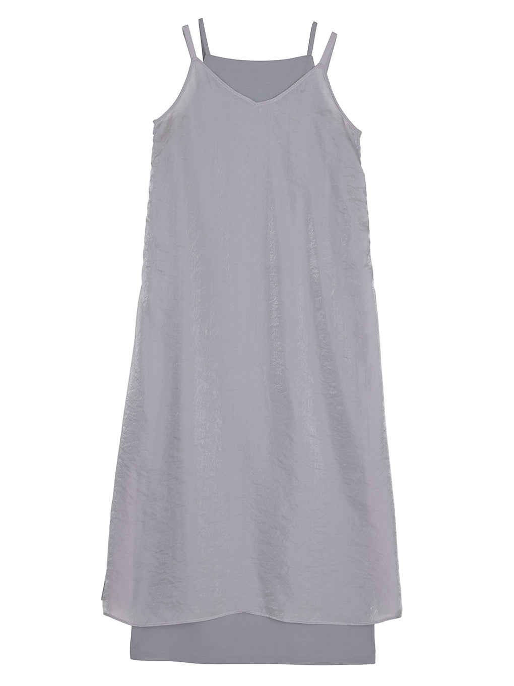 2WAY SHEER LAYERED CAMI DRESS