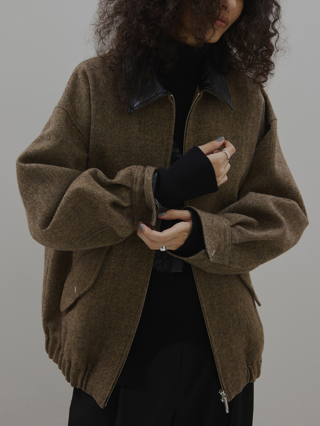 UND TWEED WORK DETAIL BLOUSON