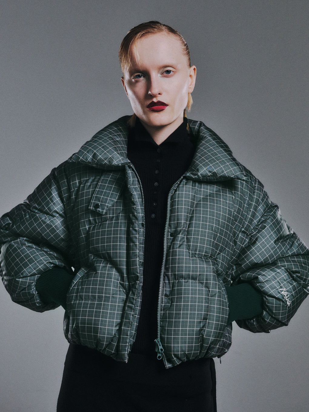 NANGA × Ameri 2WAY WAVE CHECK DOWN COAT