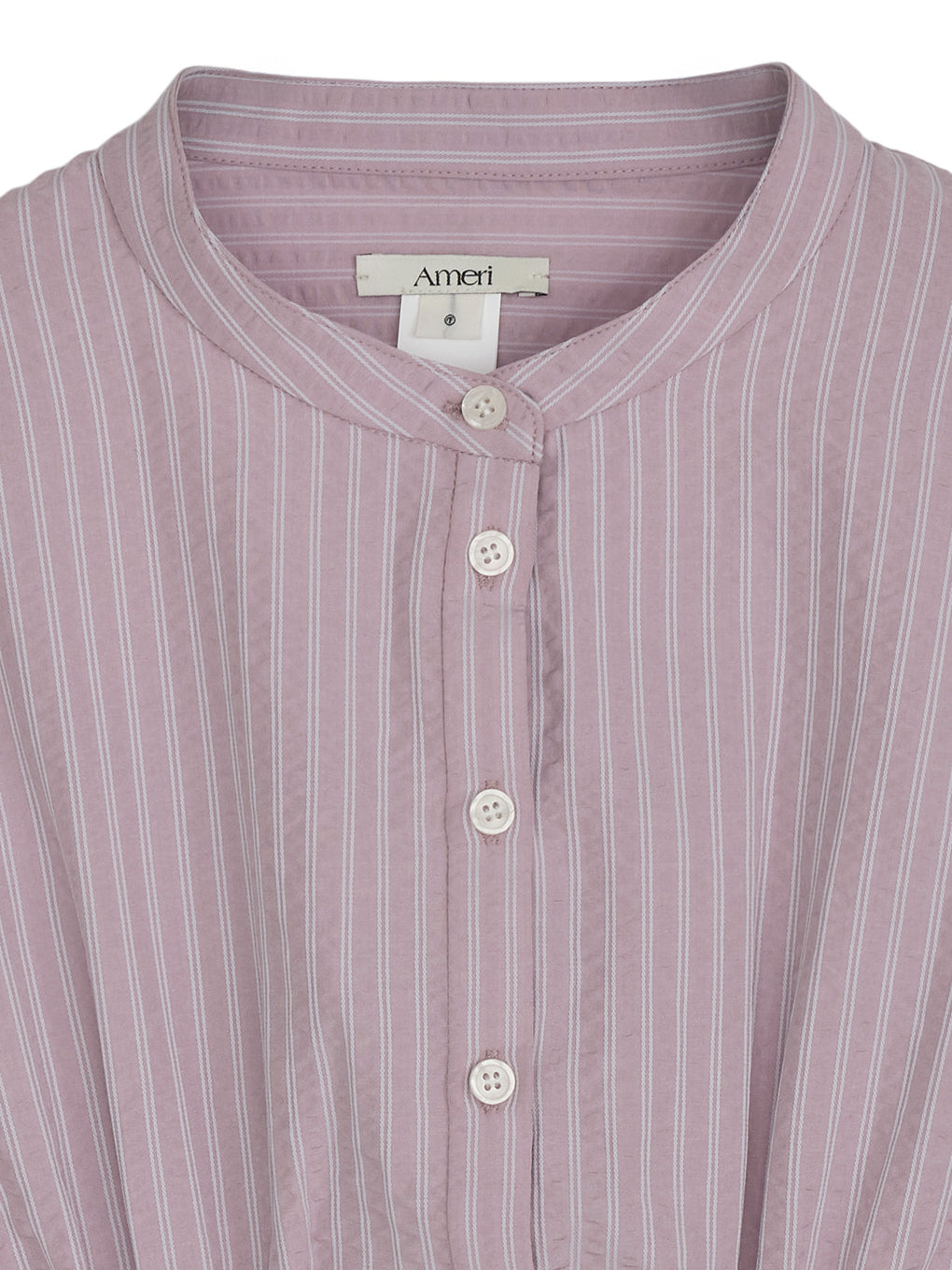 SHIRRING LAYERED SHORT SHIRT