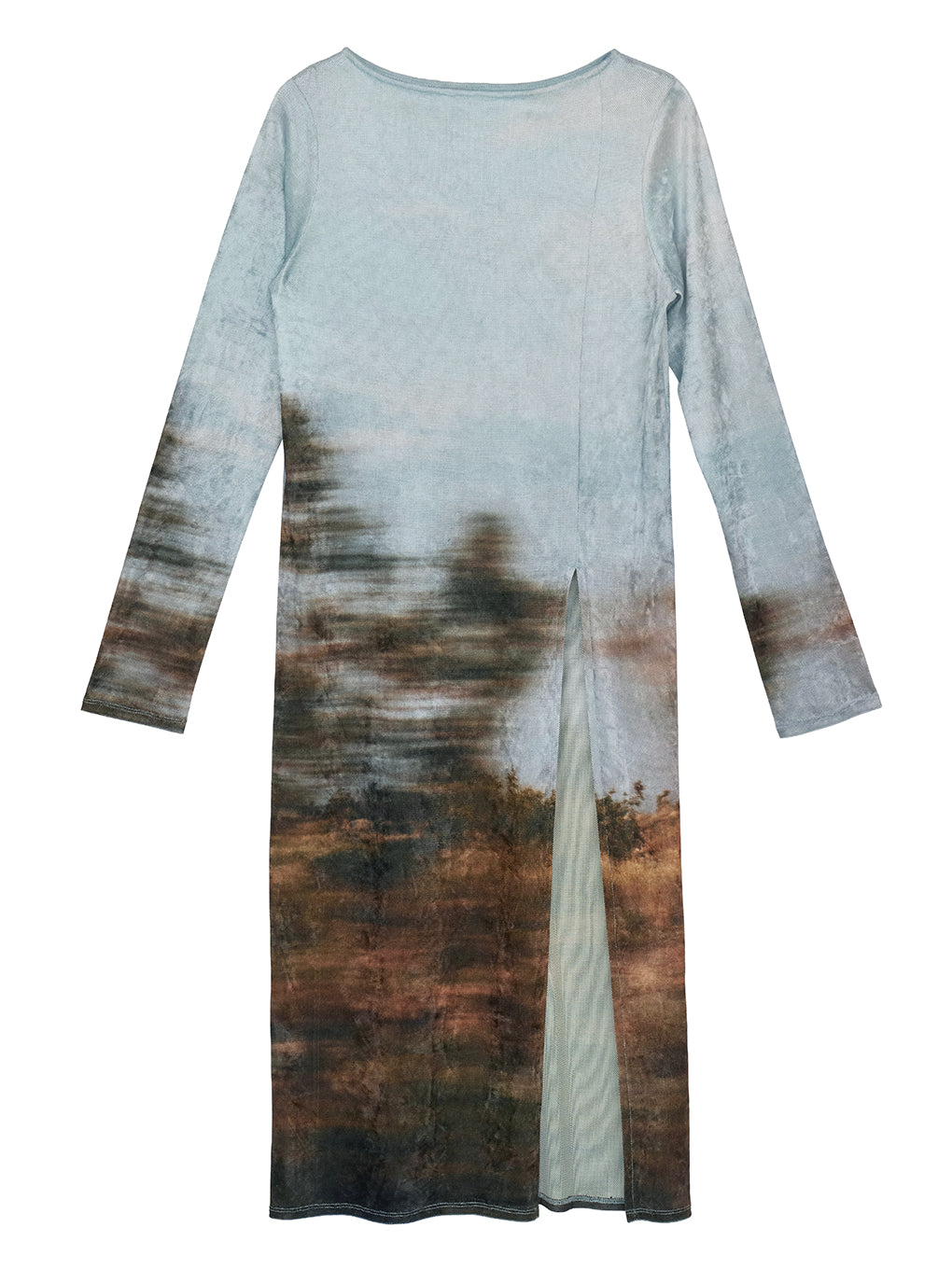 UND LANDSCAPE PRINT LONG TOP