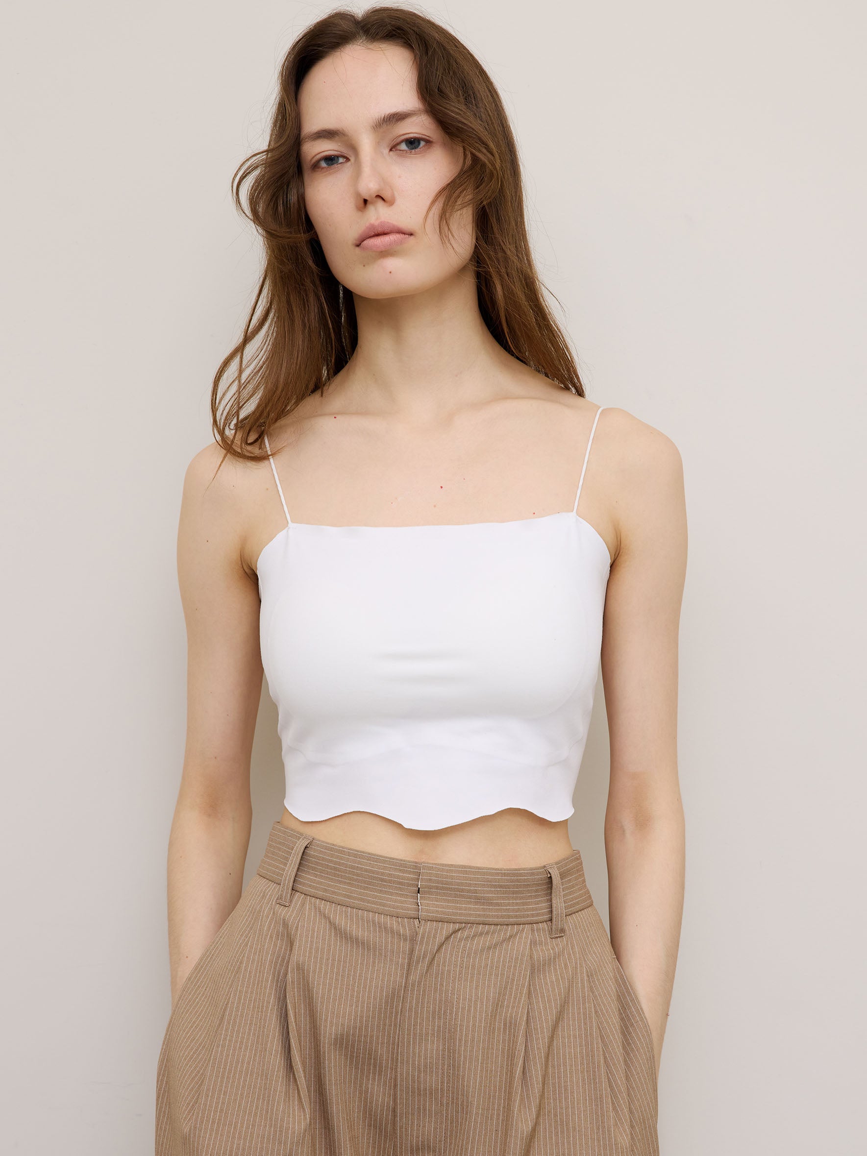 WAVE HEM BUSTIER TOP