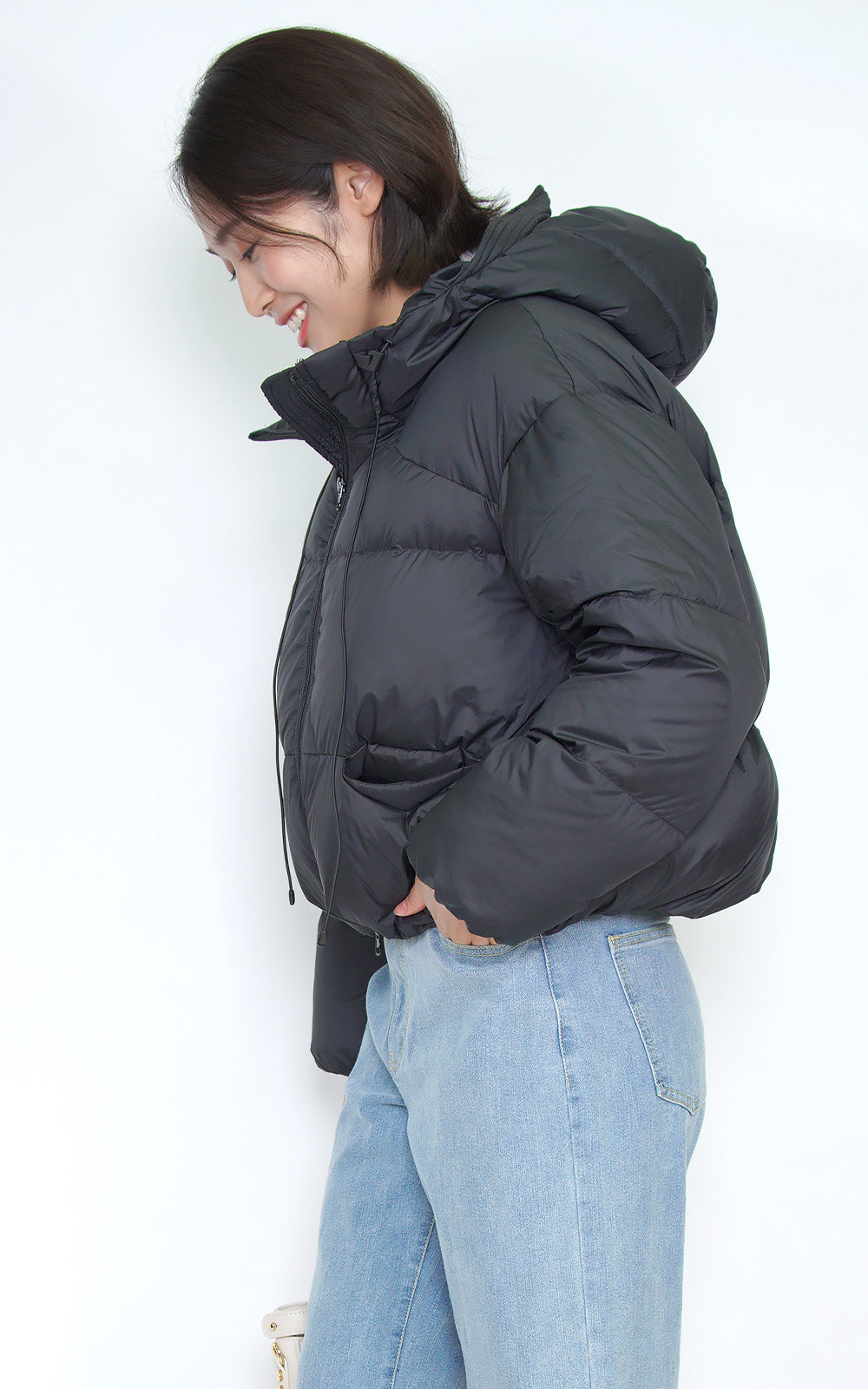 アミアン・ハウス] フラッフィーダウン ショート ジャケット S~4L