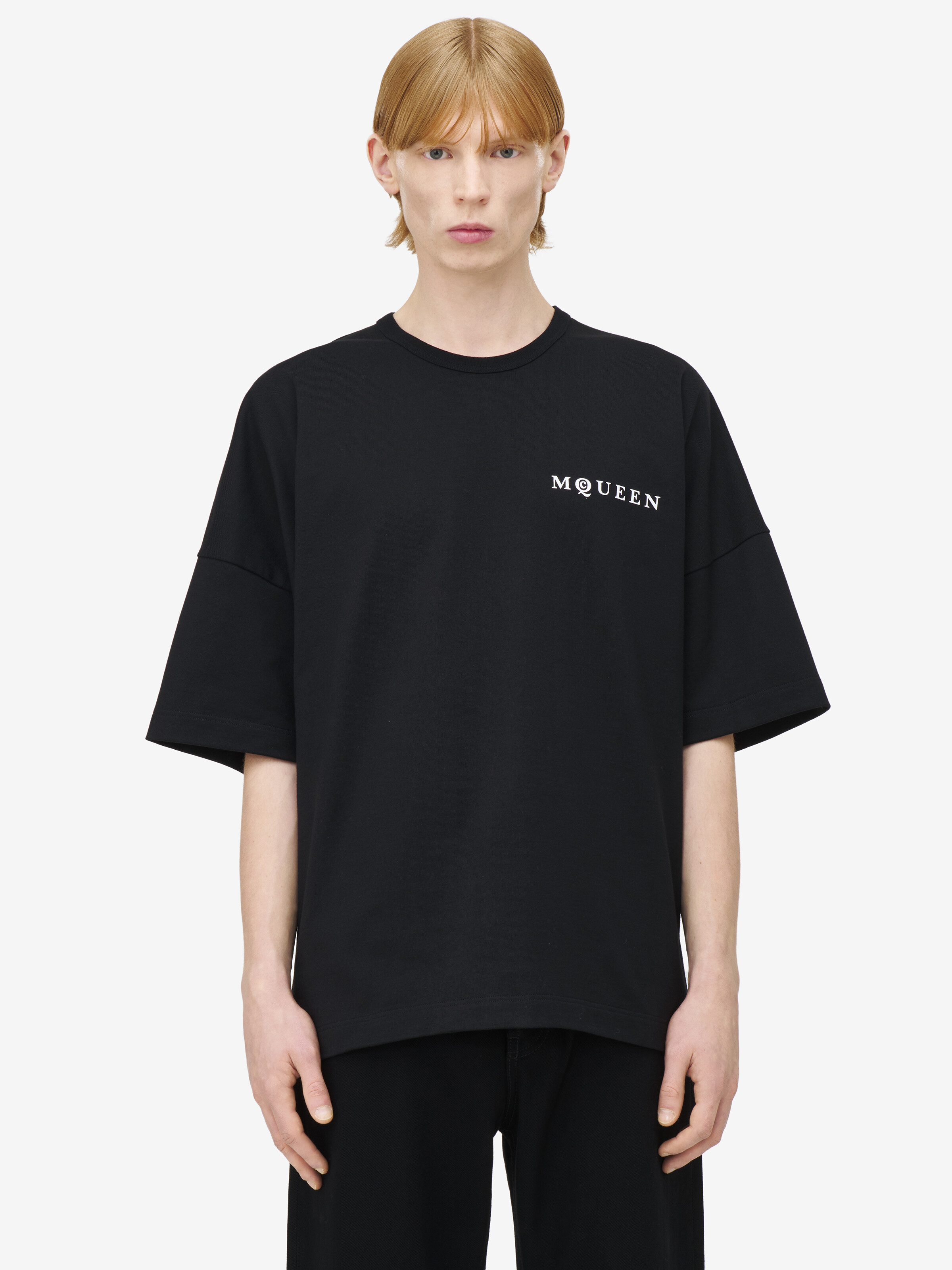 Men's Oversized McQueen T-Shirt in Black | McQueen AU