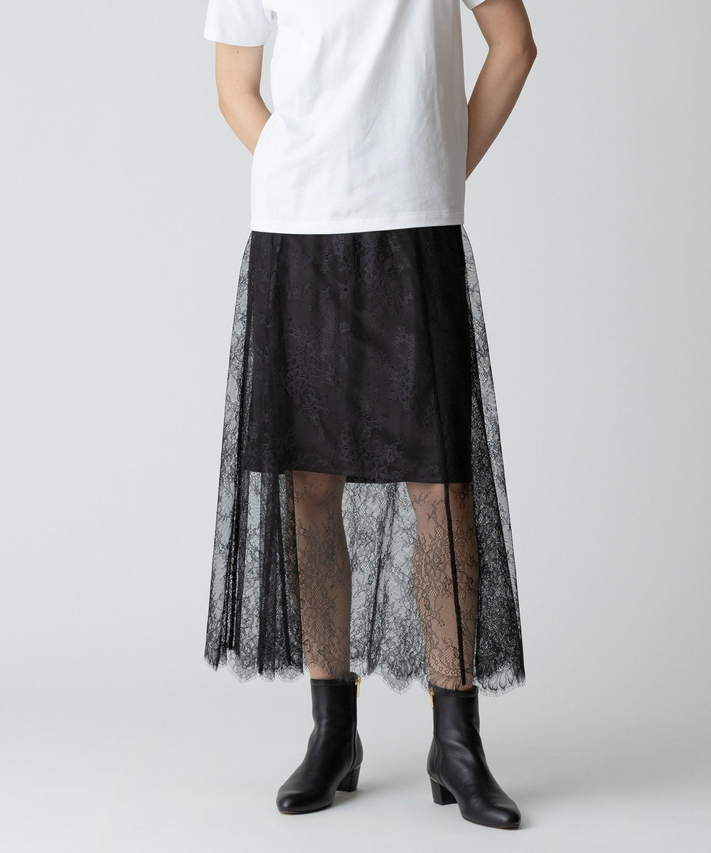 フラワーレースシースルースカート|allureville OFFICIAL SITE
