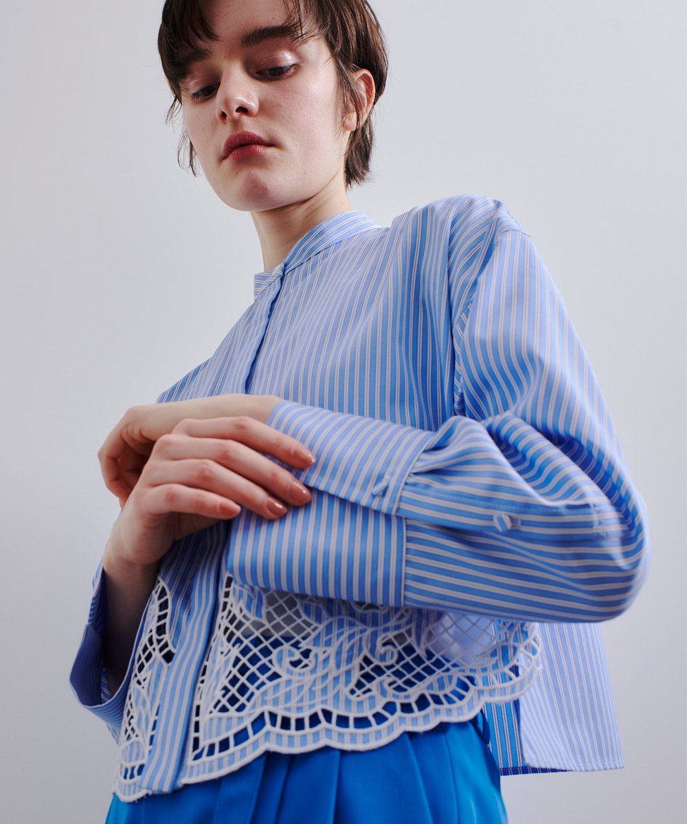 エンブロイダリーポイントシャツ|allureville OFFICIAL SITE / ONLINE