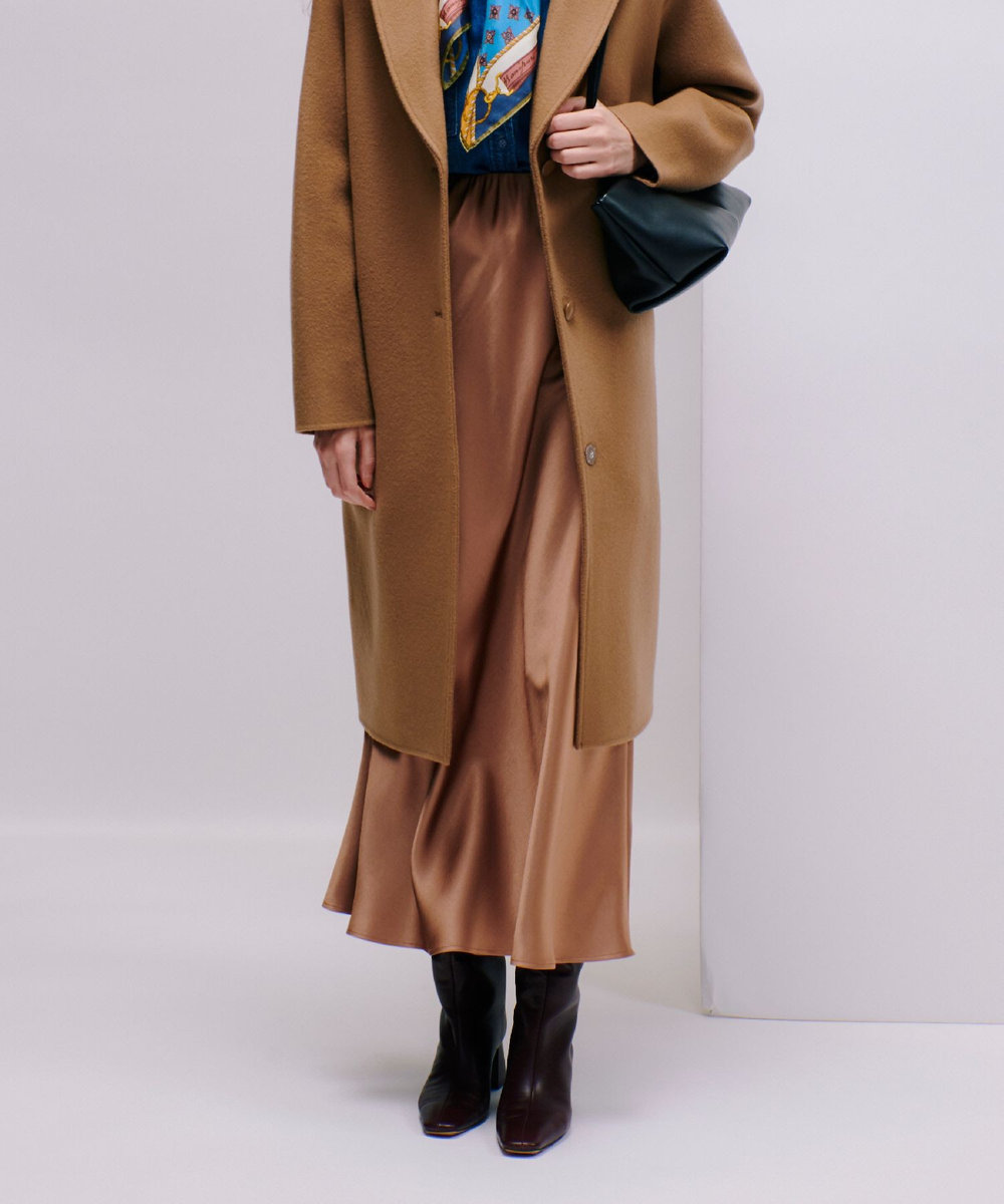 サテンバイヤスナロースカート|allureville OFFICIAL SITE / ONLINE