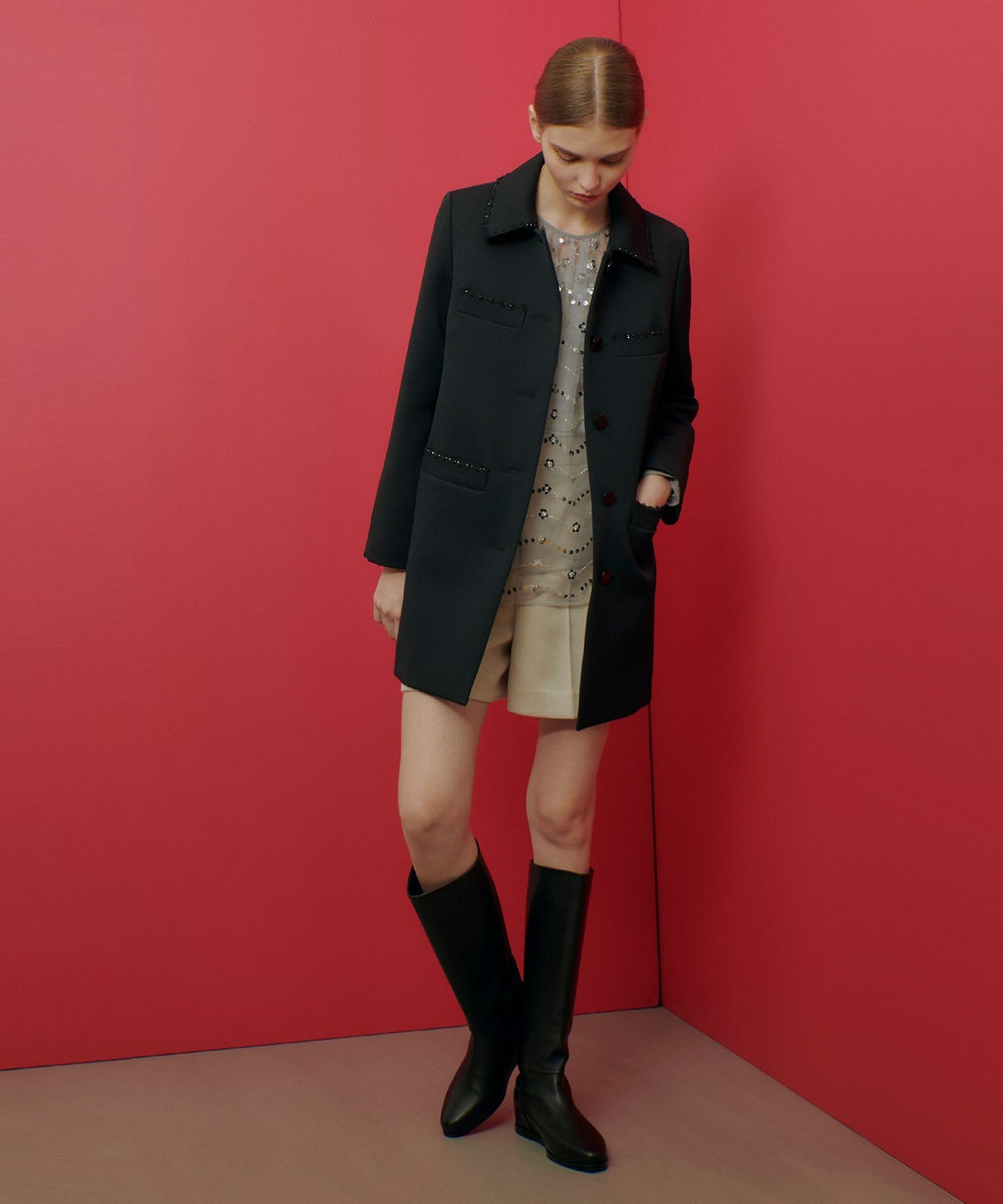 LOULOU WILLOUGHBY】トリプルクロスステンカラーコート|allureville