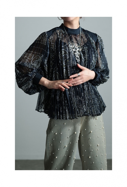 イベントセール】 レディース 大人 モード レディ感高まるペイズリー柄