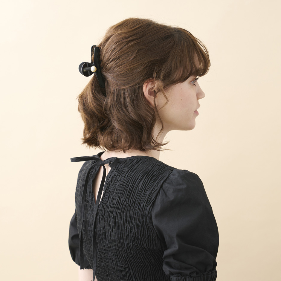 新品 ALEXANDRE DE PARIS M クリップ ブラック/パール