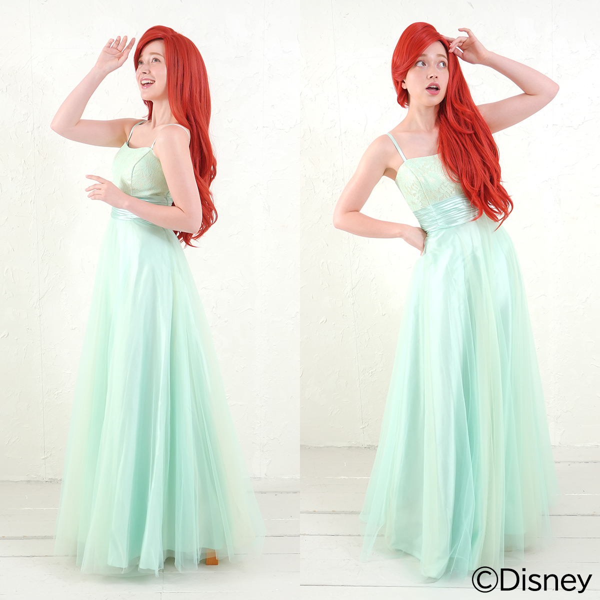 Disney】リトル・マーメイド（アリエル/Ariel）/ ウィッグ – 自然で高