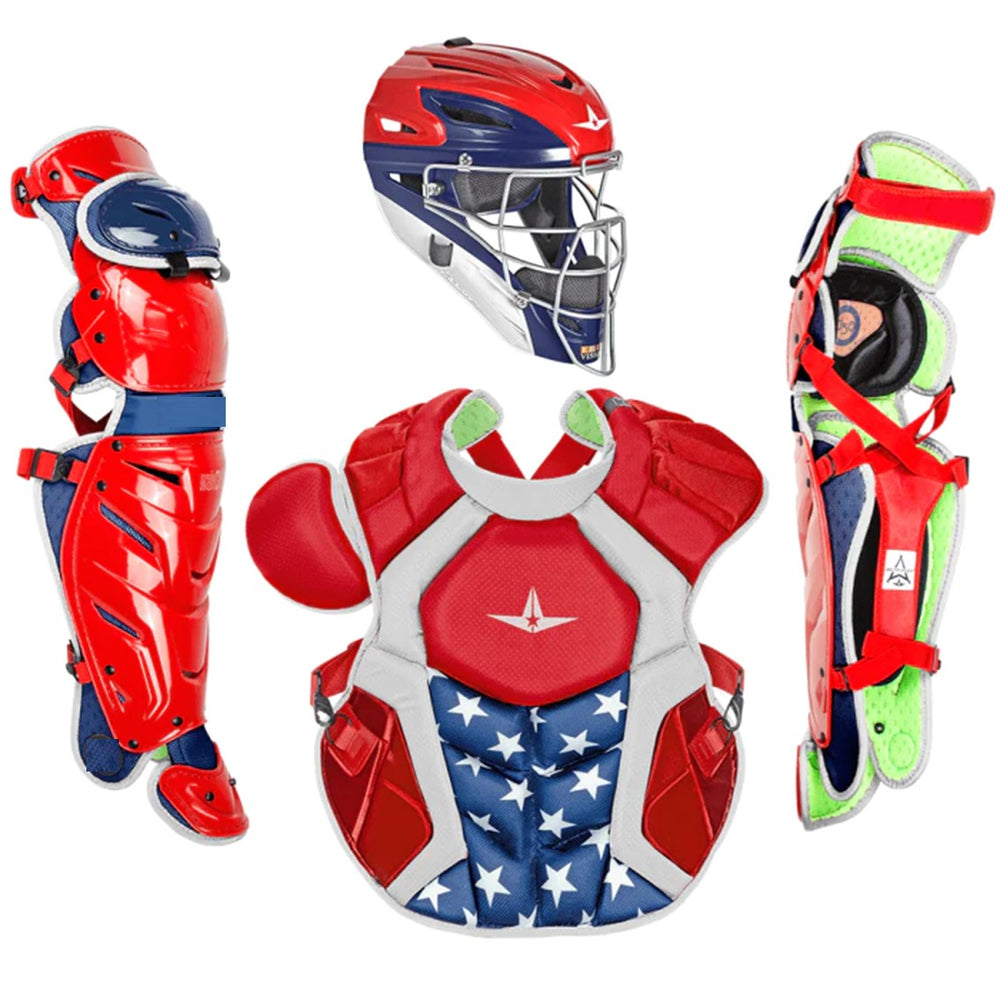 チーム立ち上げ検討中の方 SSKのキャッチャー用防具一式 レッド