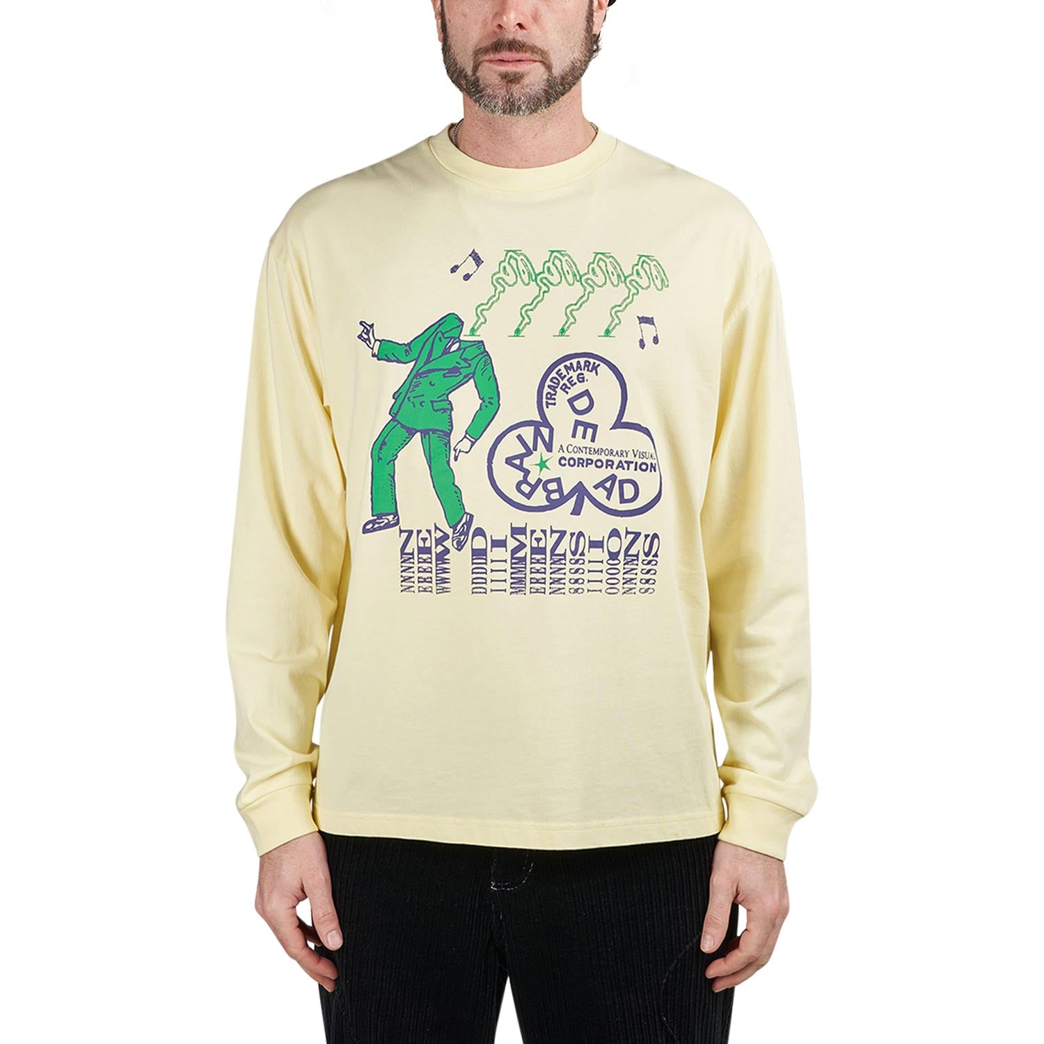 Brain Dead New Dimensions Long Sleeve (Yellow / Multi