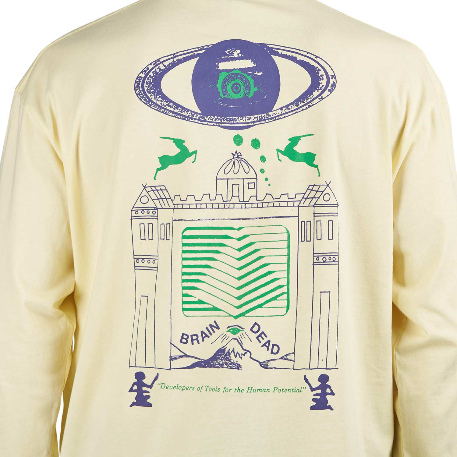 Brain Dead New Dimensions Long Sleeve (Yellow / Multi