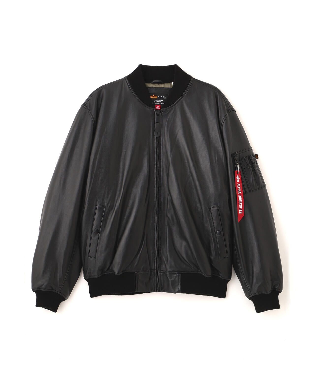 LEATHER MA-1 FLIGHT JACKET ｜アルファ インダストリーズ