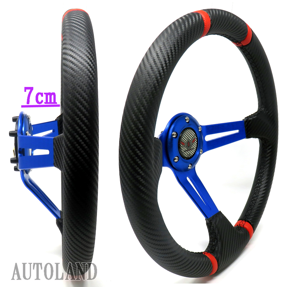 ダークブルー 3本スポーク ステアリング ダークブルー 3本スポーク