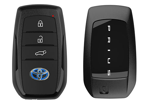 トヨタ車のスマートキーをアルミ総削り出しのキーケースで強靭に全身