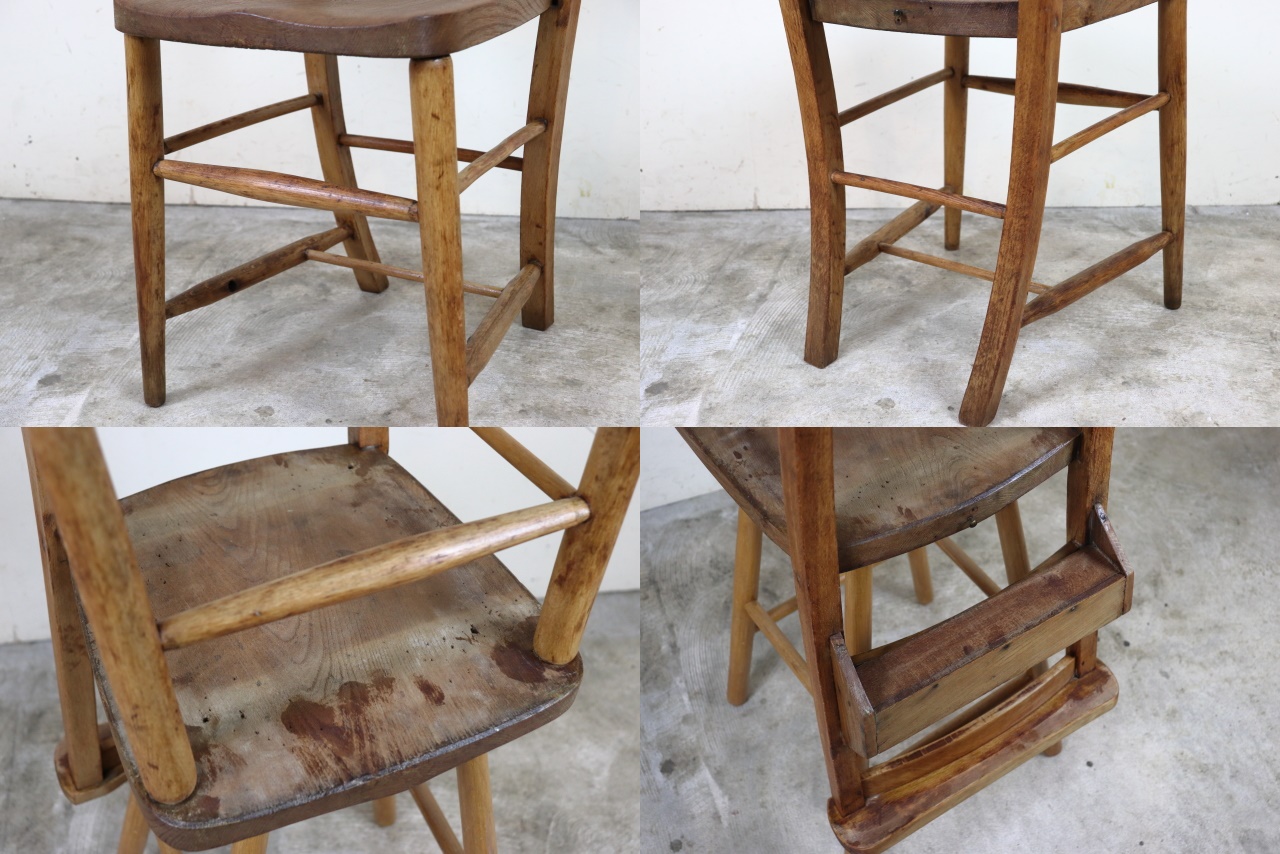 チャーチチェア 聖書入れ付 イギリス ち56-3