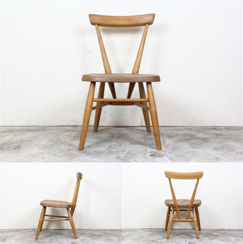 イギリスアーコール社 ercol スタッキングチェア（シングルバック 座面
