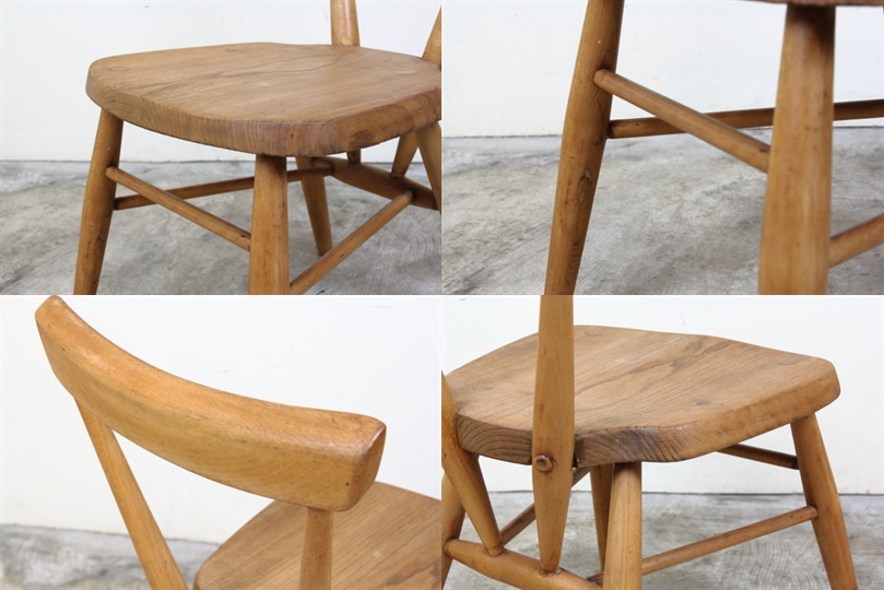 イギリスアーコール社 ercol スタッキングチェア（シングルバック 座面