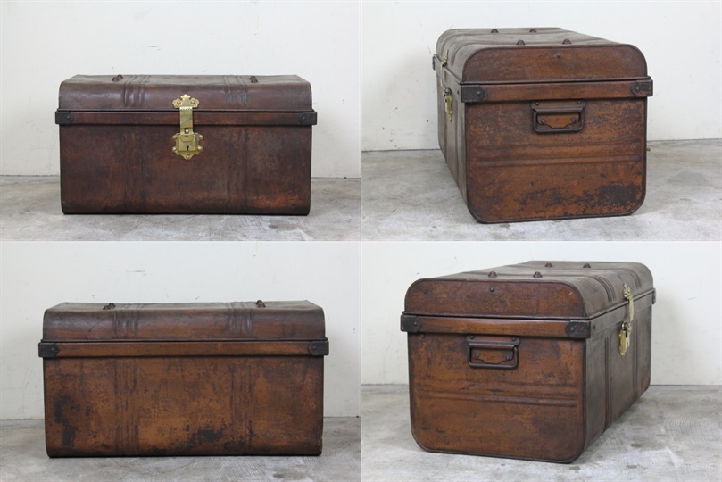 スチールボックス アンティーク 収納ボックス す77-2