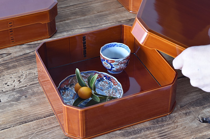 大徳寺弁当 5客 木箱 縁高 弁当箱 大徳寺重 重箱 大徳