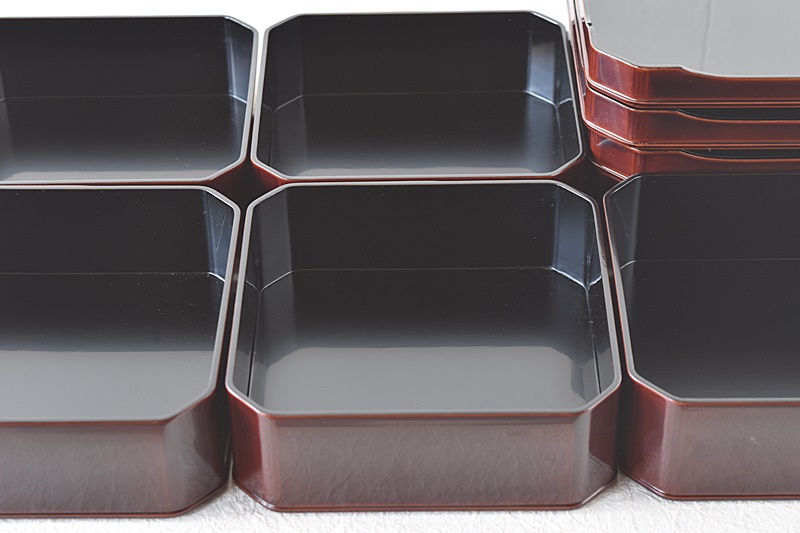 輪島塗 大徳寺弁当箱 5客セット - 生活骨董と古布のアンティーク