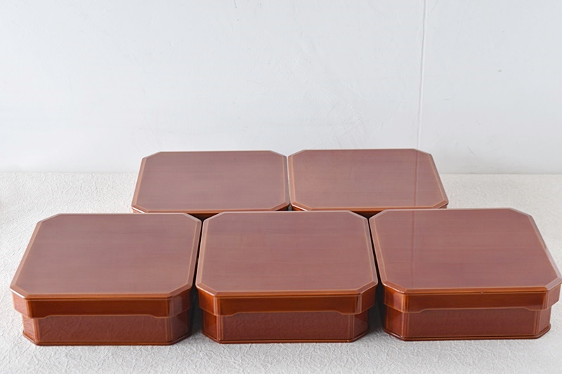 ☆春慶塗 [茶禅]茶道具 茶懐石 弁当箱・重箱「飛騨春慶塗大徳寺重」5